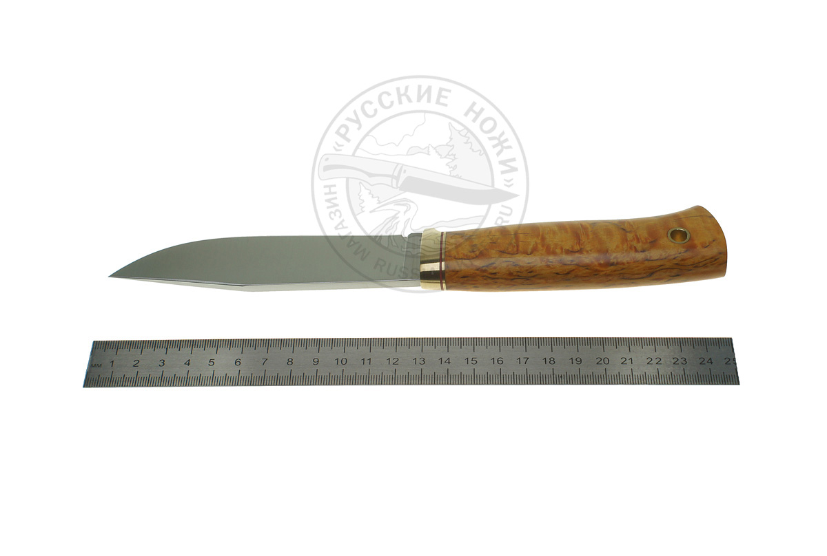 - Нож Бер (сталь ELMAX) карельская береза, 167.5222
