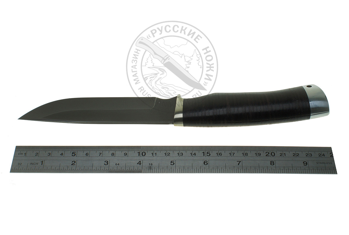 Нож Бобр (сталь ХВ5), кожа