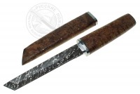 Нож Самурай (сталь D2), деревянные ножны