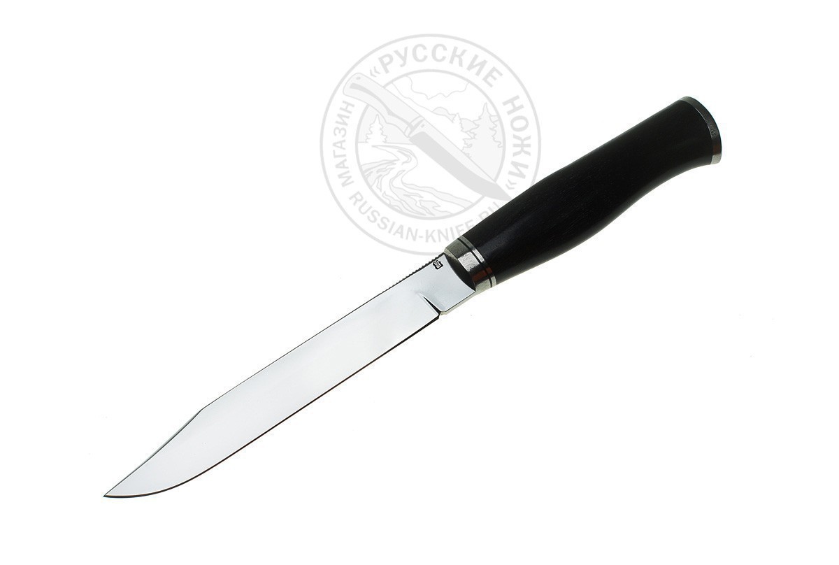 Фотография, картинка, Нож Щука (сталь К340) титан, рукоять граб, А.Чебурков