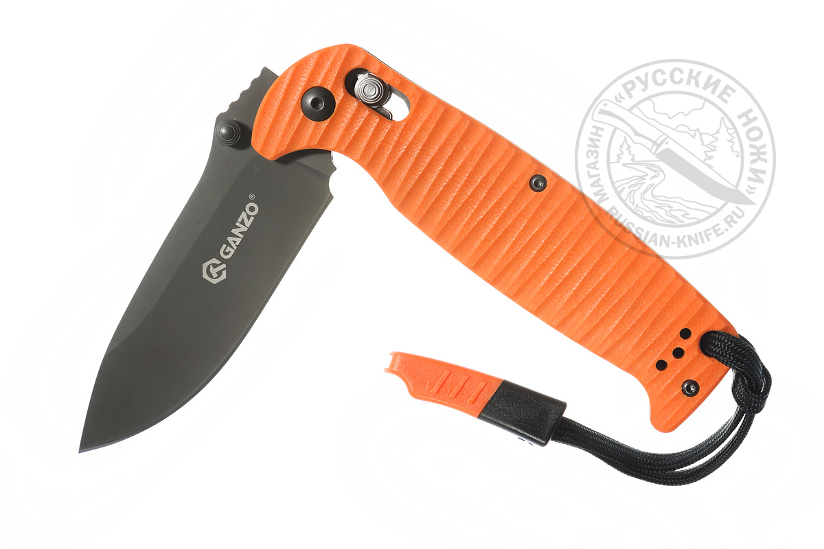 - Нож складной Ganzo G7413-OR-WS, оранжевый