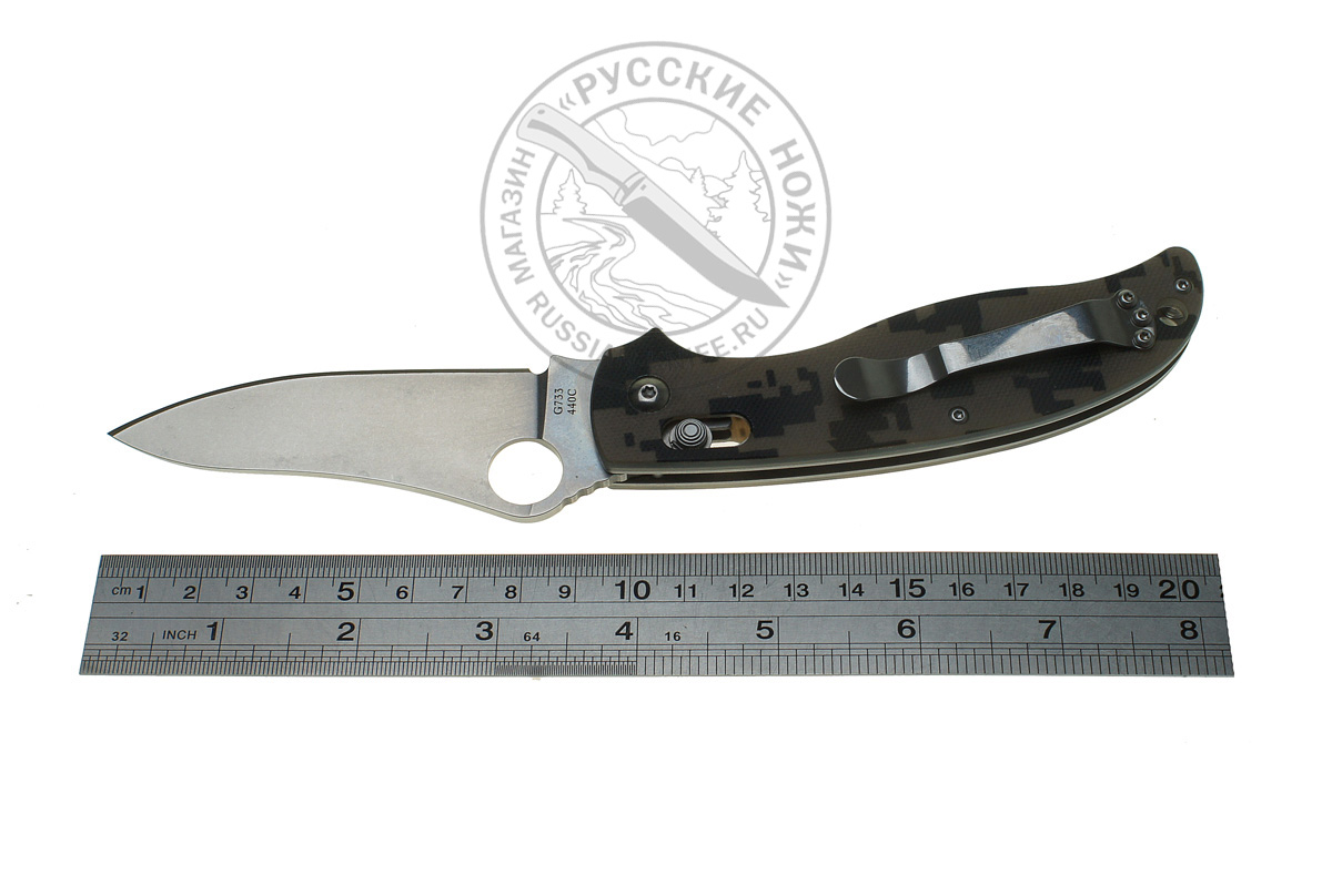 - Нож Ganzo складной туристический G733-CA, камуфляж