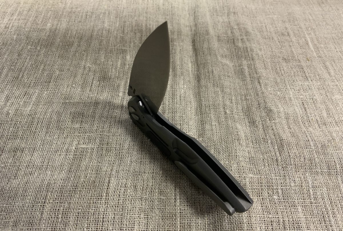Нож складной "Тукан", (сталь К390) рукоять титан