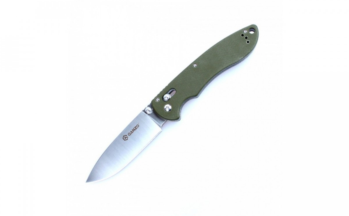 Фотография, картинка, - Нож складной туристический Ganzo G740-GR, зеленый