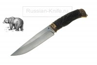 - Булатный  нож "Медведь-8", резьба по рукояти