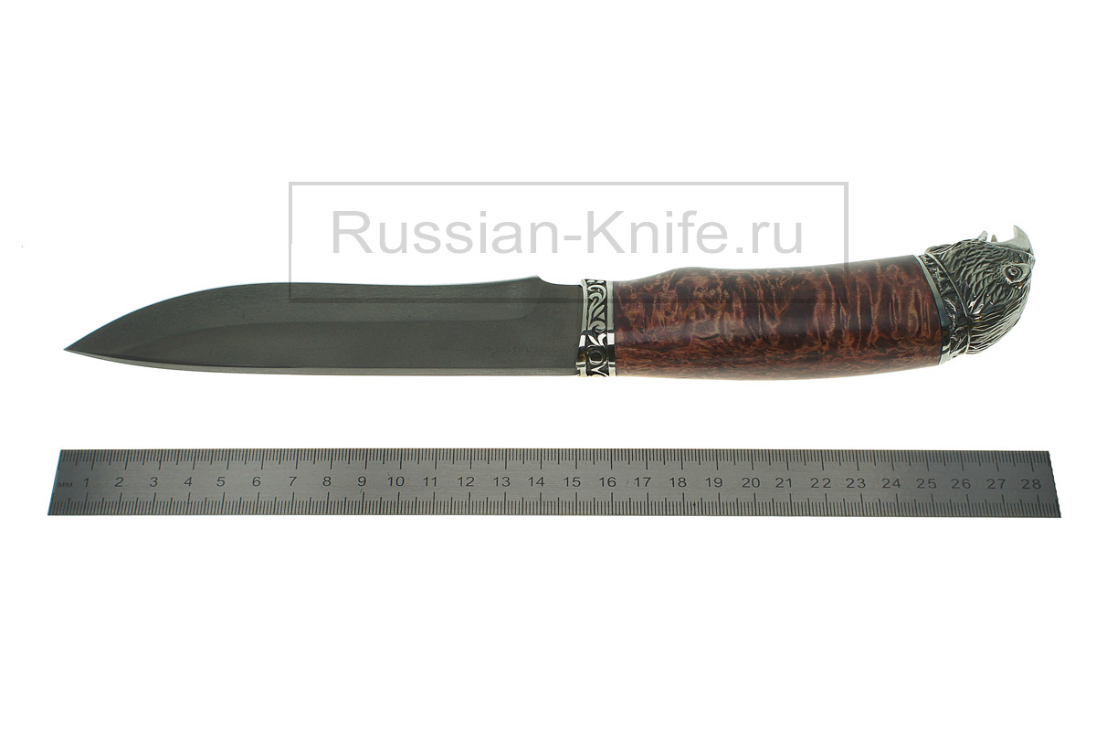 Нож Беркут (сталь булат), карельская береза, А.Жбанов