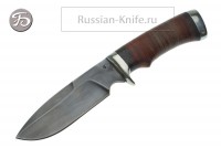 - Булатный нож Бобр-2, кожа