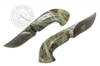Нож "19" (сталь Х12МФ), рукоять - камень, енисейская яшма, В. Прокопович