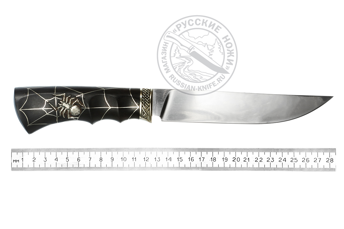 Нож Паутина (сталь Uddeholm ELMAX) рукоять - граб