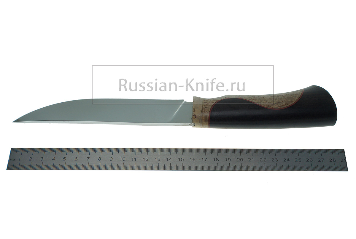 Нож "Осётр" (порошковая сталь Uddeholm ELMAX) деревянные ножны