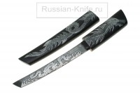 - Нож "Самурай" (сталь ХВ5) деревянные ножны