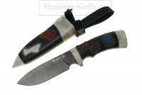Нож "Бобр"-Заплатки (булатная сталь)