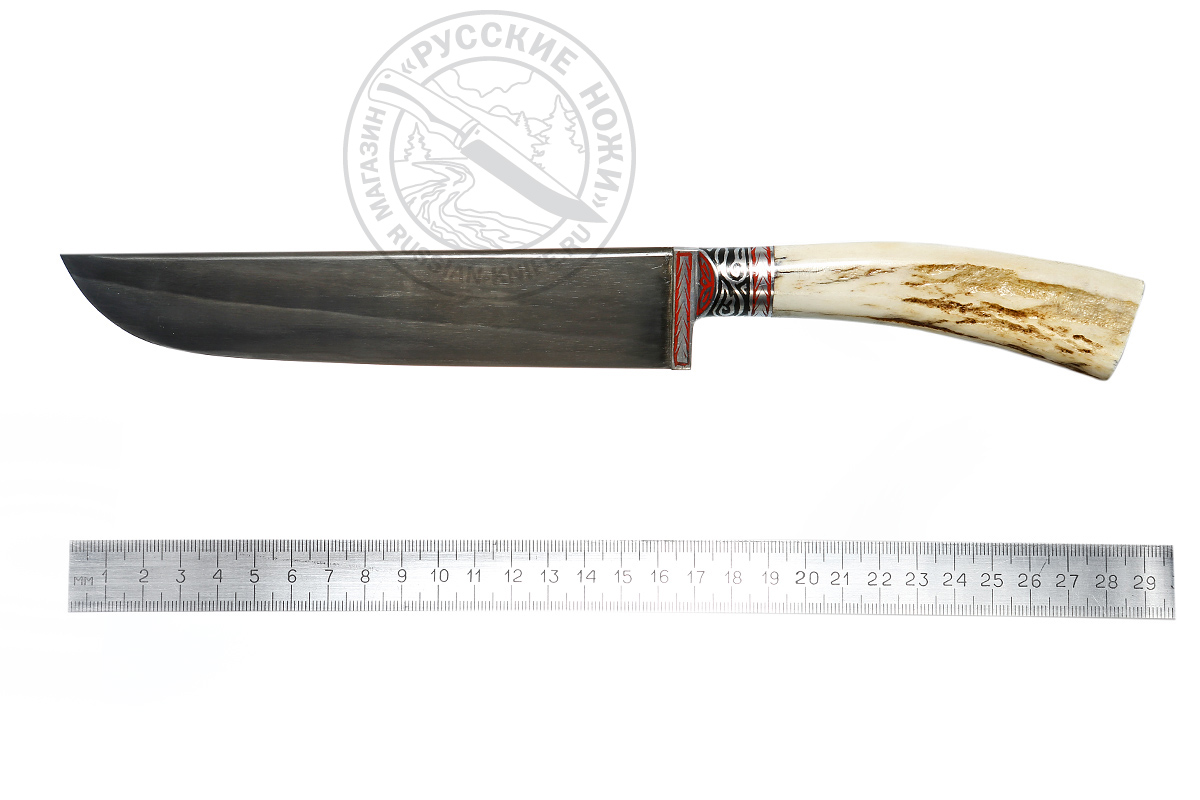 - Нож "Корд" #ДВ4665-КС (сталь У8), рукоять - рог, гарда - олово