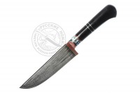 - Нож "Пчак" #ДВ4462-ГЧ (дамасская сталь), рукоять - граб, гарда - олово