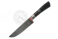 - Нож "Пчак" #ДВ4478-ГЧ (дамасская сталь), рукоять - граб, гарда - олово