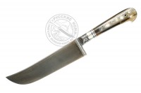 Нож Пчак #Уз1268-МА, (сталь ШХ15), гарда - олово, рукоять - рог