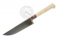Нож "Корд" чирчик #Уз420-КТ (сталь У8), рукоять - кость, гарда - олово