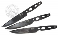 Нож "Сапсан" спортивный (сталь 30ХГСА) комплект 3 шт. в кожаном чехле