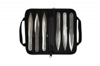 - Комплект спортивных ножей "Лепесток", 6 шт в барсетке (сталь 40Х13)