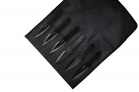 Комплект метательных ножей "Мангуст", 6 шт в скатке (сталь 30ХГСА)