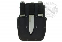 - Комплект метательных ножей "Тайга" (комплект 3 шт), (сталь 65Х13), ножны на 3 ножа
