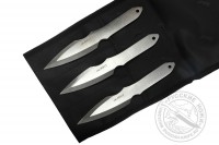 Комплект спортивных ножей "Мангуст", 3 шт в скатке (сталь 40Х13)