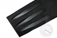 Комплект метательных ножей "Лепесток ", 3 шт в скатке (сталь 30ХГСА)