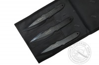 Комплект метательных ножей "Мангуст", 3 шт в скатке (сталь 30ХГСА)
