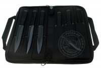 - Набор спортивных ножей Аст-1 (сталь 65г), 6 шт, в барсетке