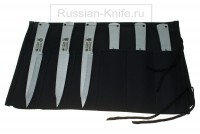 - Набор спортивных ножей Вятич, 6 шт в скатке