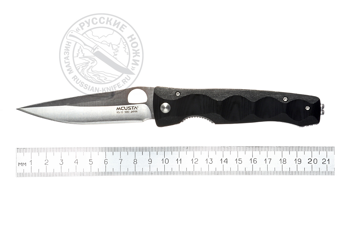 - Нож складной Mcusta MC-0121, VG-10, микарта, клипса