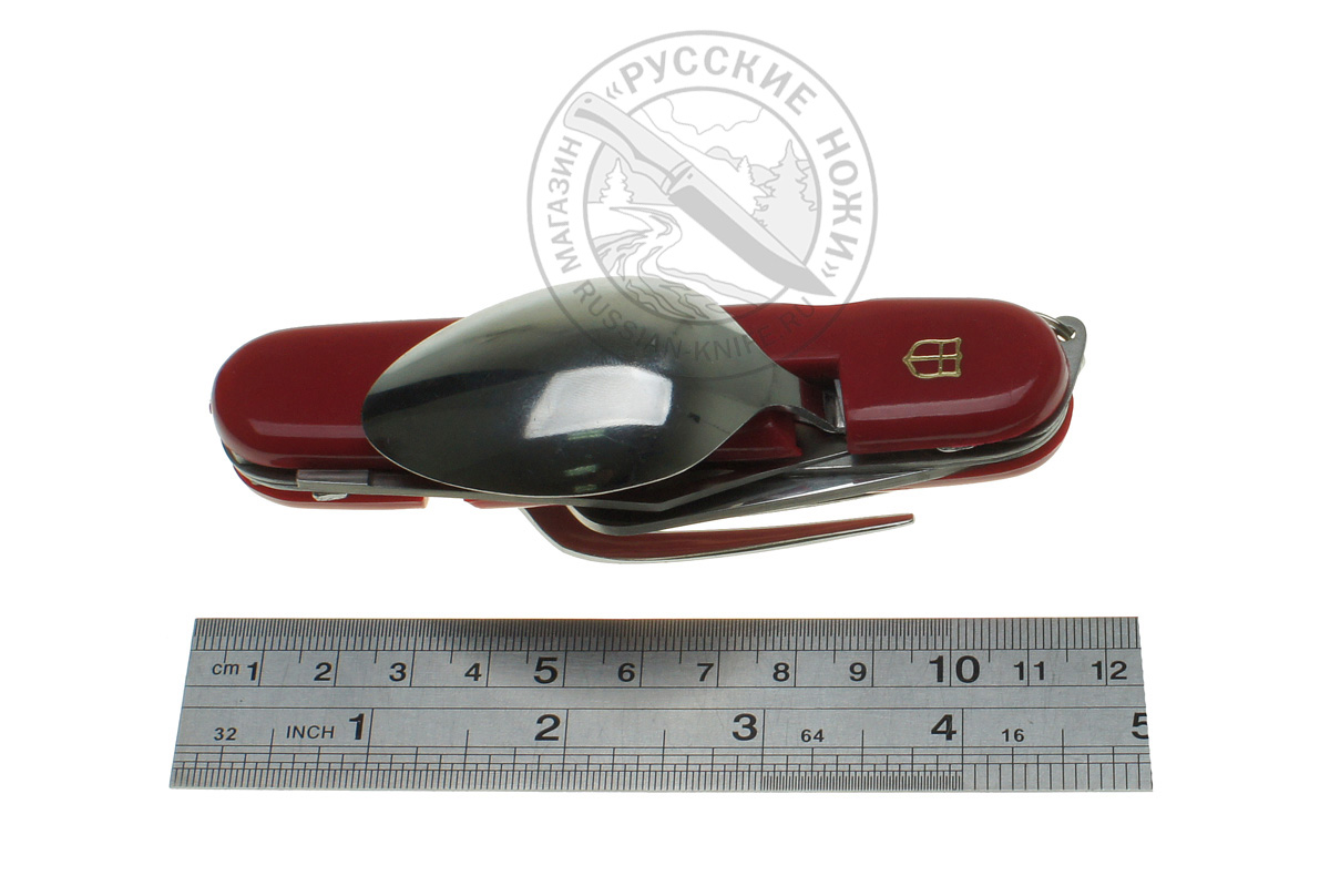 Нож скл. туристический KT-512 Camping knife Red, 6 предметов, сталь 440С