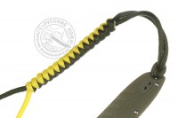 Темляк для ножа змейка, паракорд 5мм, желтый/защитный
