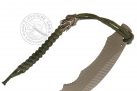 Темляк Дейви Джонс, плетение змейка, паракорд 5мм, темно-зеленый
