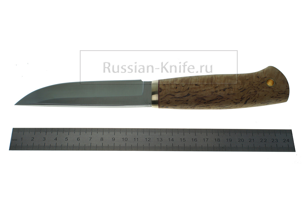 - Нож Боровой-М (сталь 440С) карельская береза, 126.5203