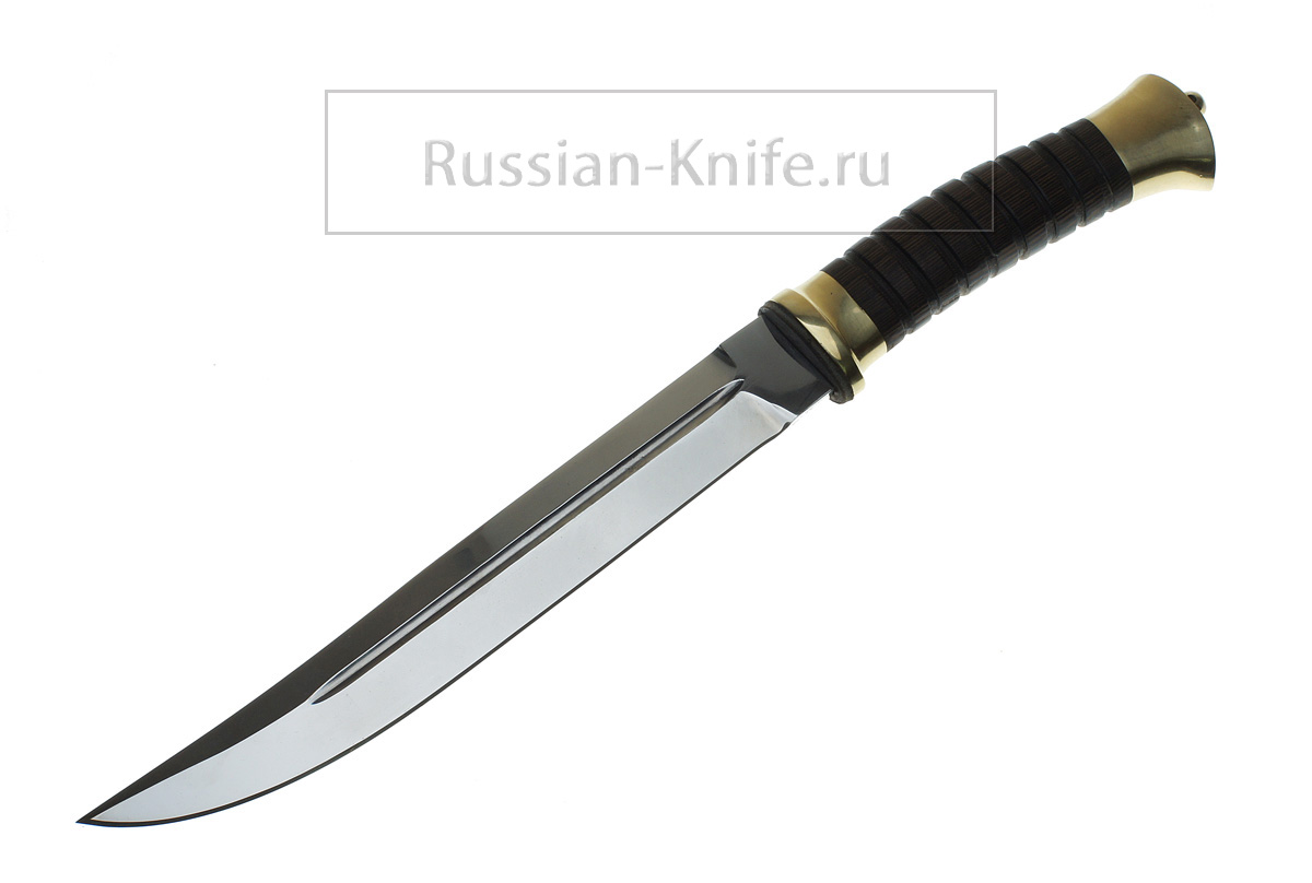 - Казачий нож Пластунский (сталь 95Х18), латунь