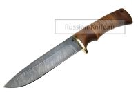Нож Клык (дамасская сталь), береста